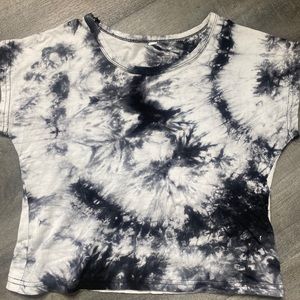 Tie dye cropped top.